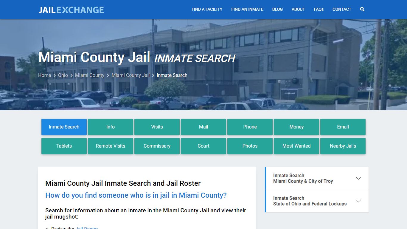 Inmate Search: Roster & Mugshots - Miami County Jail, OH - Jail Exchange